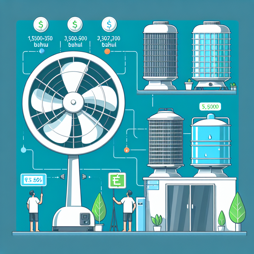 พัดลมไอเย็นราคาเท่าไหร่ เลือกงบอย่างไรให้คุ้มและเหมาะกับการใช้งาน